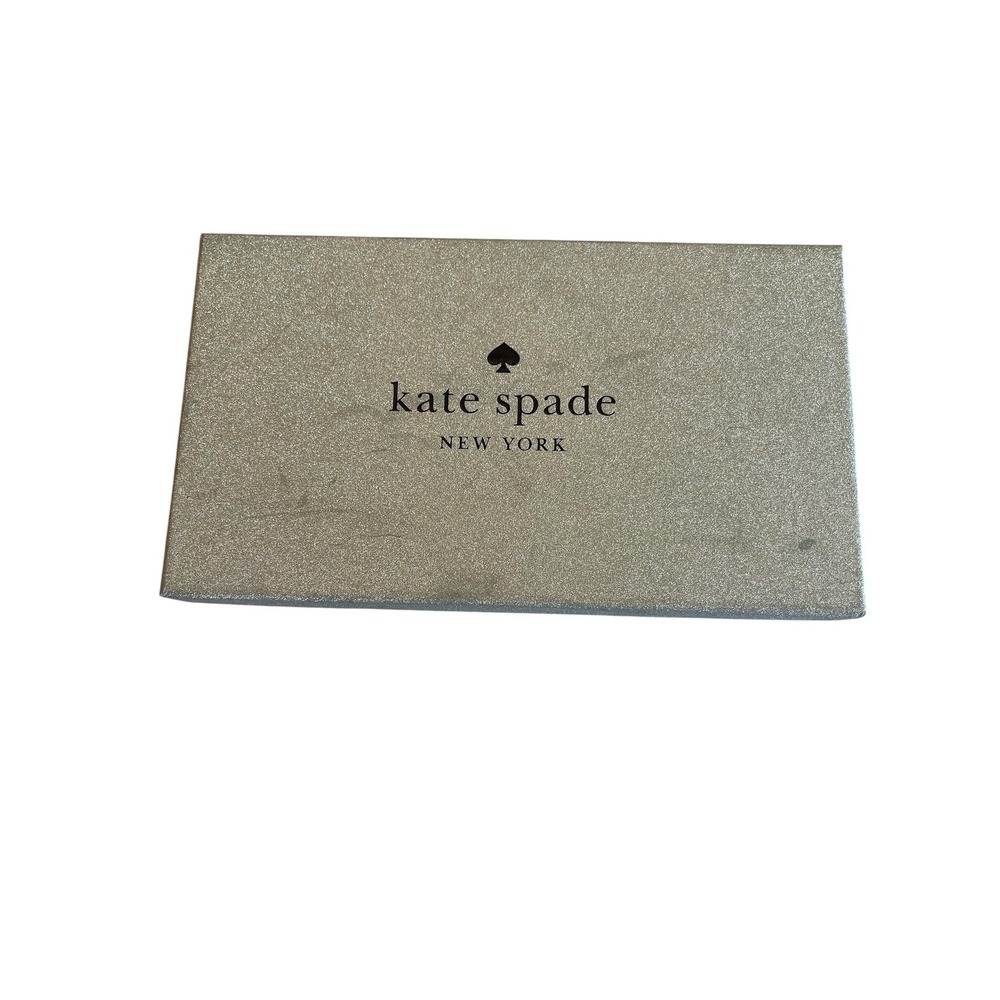 Kate Spade Rose Gold Tinsel Glitter Slim Card Case Wallet